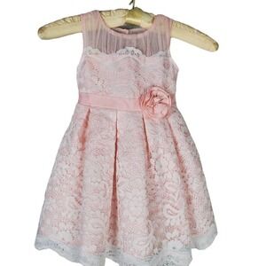 Jona Michelle Girl Lace Floral Holiday Easter Birthday Formal Sun Dress Size 2T